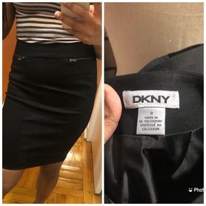 DKNY black pencil skirt size 0